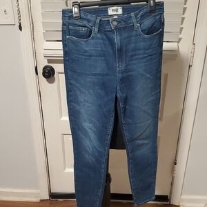 PAIGE Blue Skinny Jeans with High-Waisted Fit